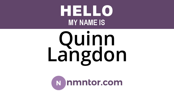 Quinn Langdon