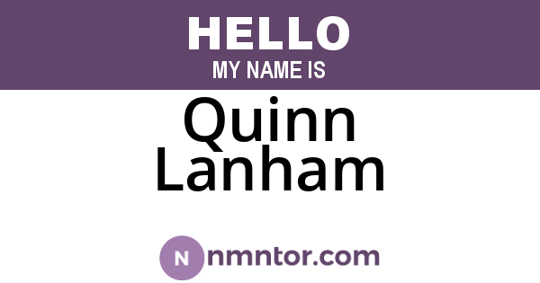 Quinn Lanham