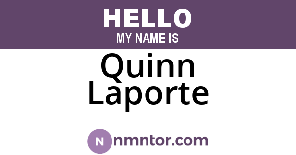 Quinn Laporte