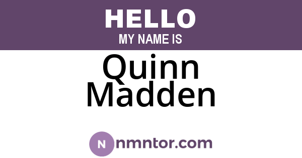 Quinn Madden