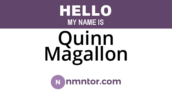 Quinn Magallon