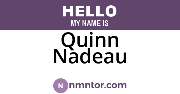 Quinn Nadeau