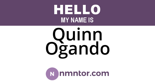 Quinn Ogando