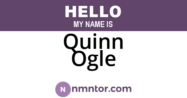 Quinn Ogle