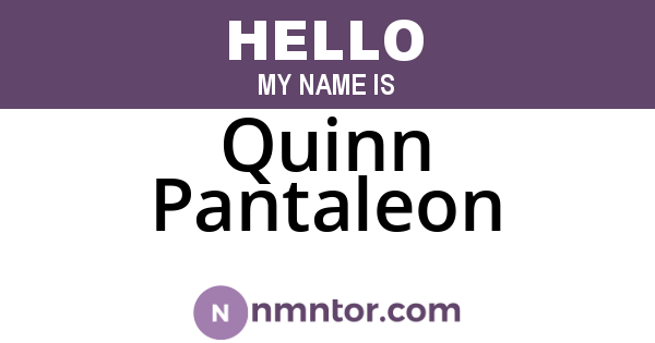 Quinn Pantaleon