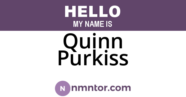 Quinn Purkiss