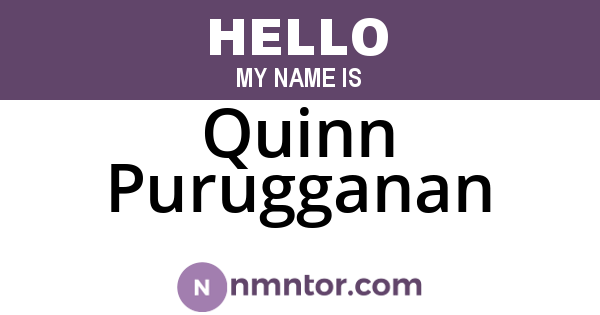 Quinn Purugganan