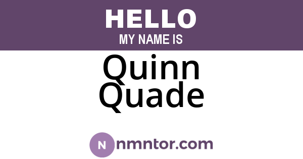 Quinn Quade