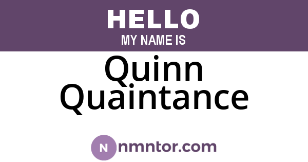 Quinn Quaintance