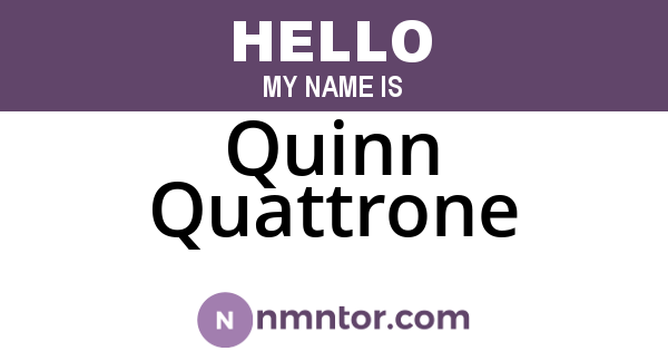 Quinn Quattrone