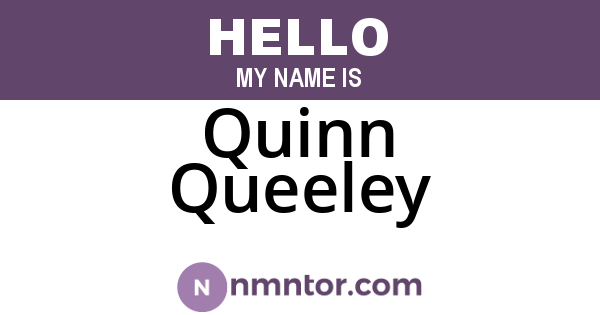Quinn Queeley
