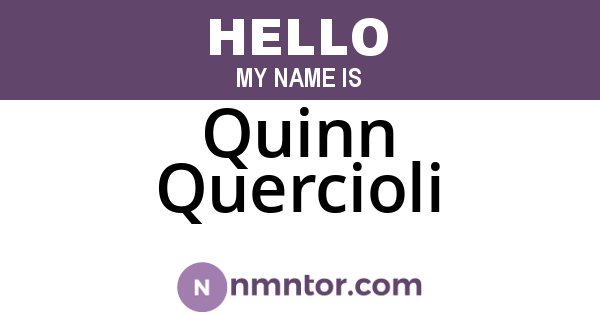 Quinn Quercioli