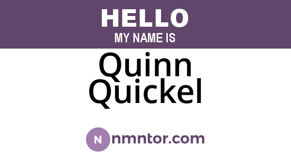 Quinn Quickel