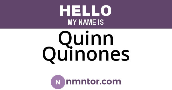 Quinn Quinones