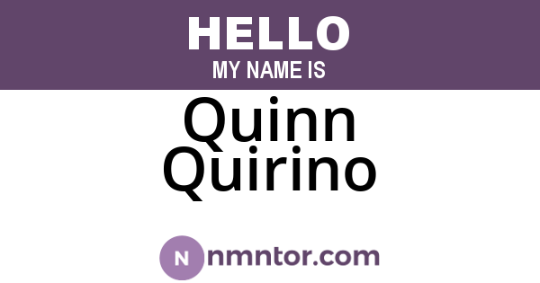 Quinn Quirino