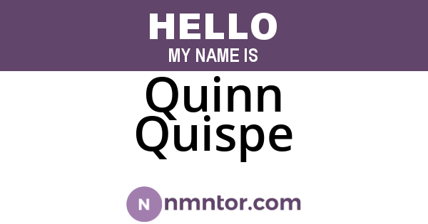 Quinn Quispe