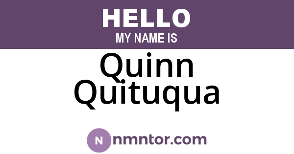Quinn Quituqua