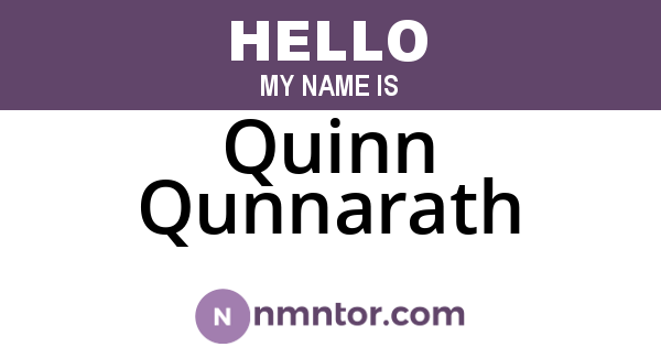 Quinn Qunnarath