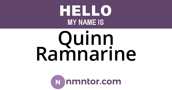 Quinn Ramnarine