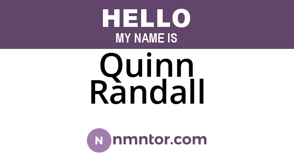 Quinn Randall