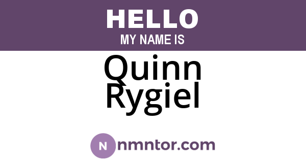Quinn Rygiel