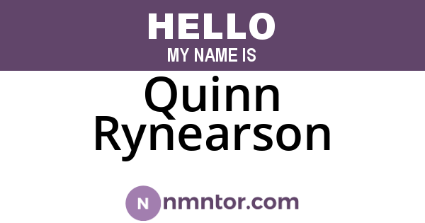 Quinn Rynearson
