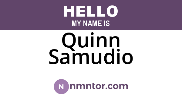 Quinn Samudio