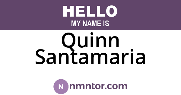 Quinn Santamaria