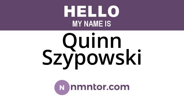 Quinn Szypowski