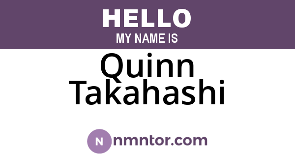 Quinn Takahashi