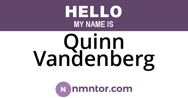 Quinn Vandenberg