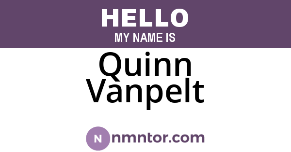 Quinn Vanpelt
