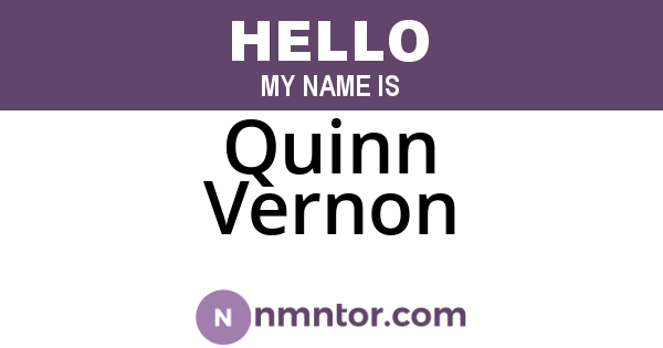Quinn Vernon