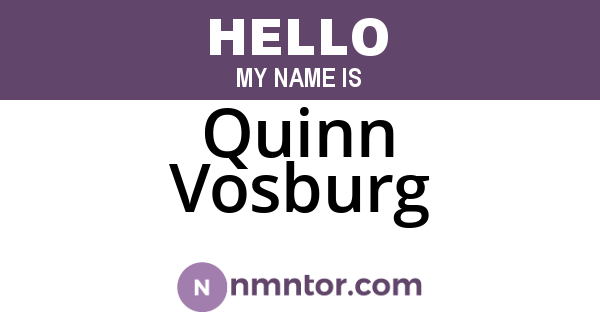 Quinn Vosburg