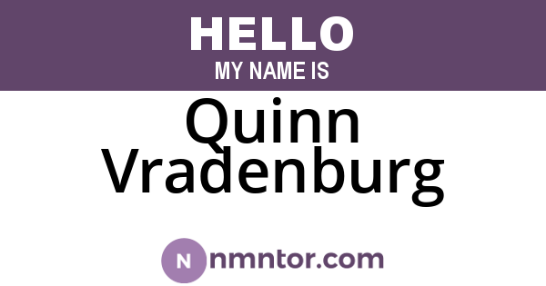 Quinn Vradenburg