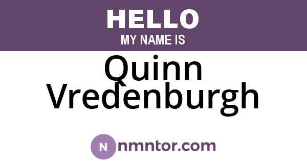 Quinn Vredenburgh