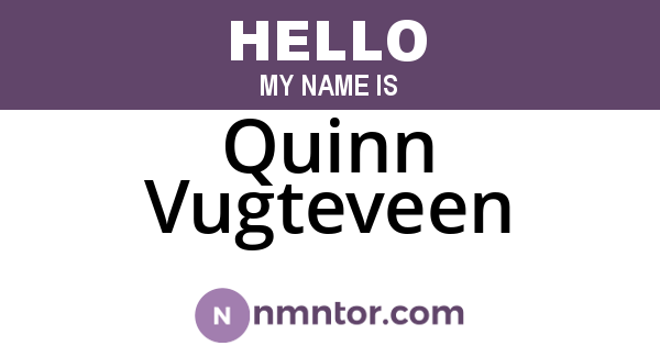 Quinn Vugteveen