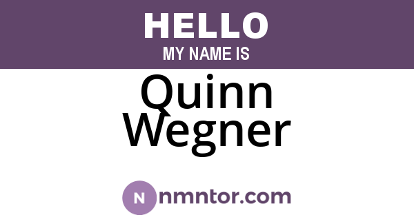 Quinn Wegner