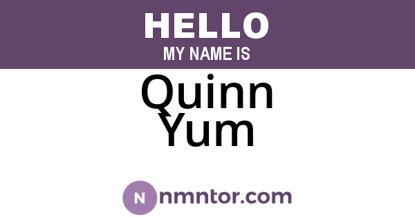 Quinn Yum