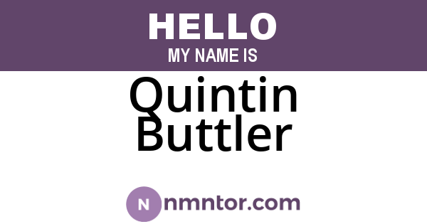 Quintin Buttler