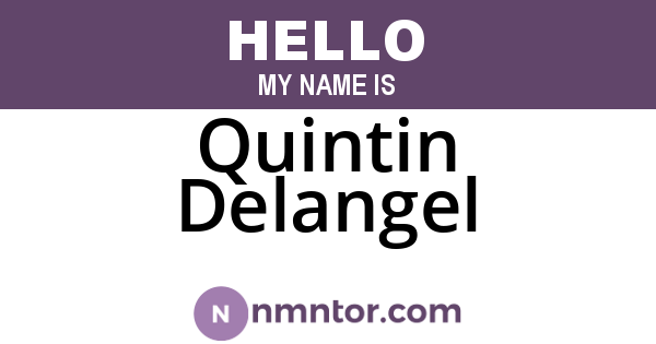 Quintin Delangel