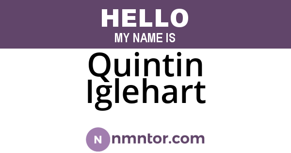 Quintin Iglehart