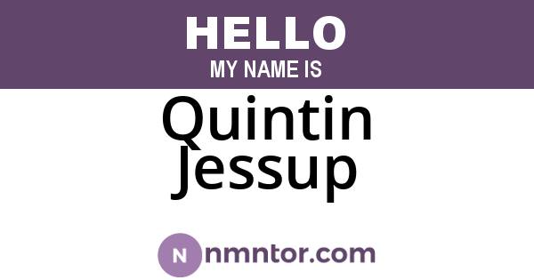 Quintin Jessup