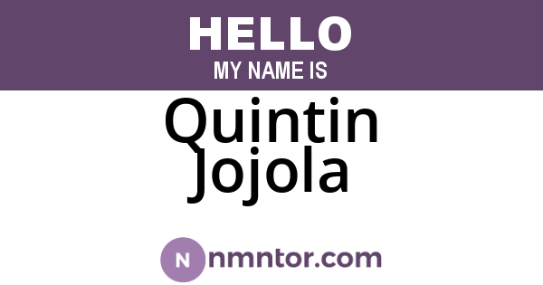 Quintin Jojola