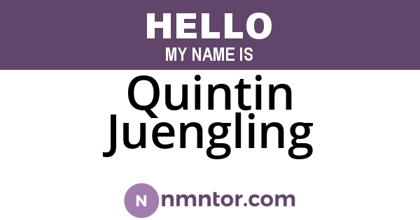 Quintin Juengling