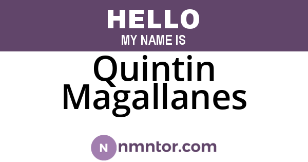 Quintin Magallanes