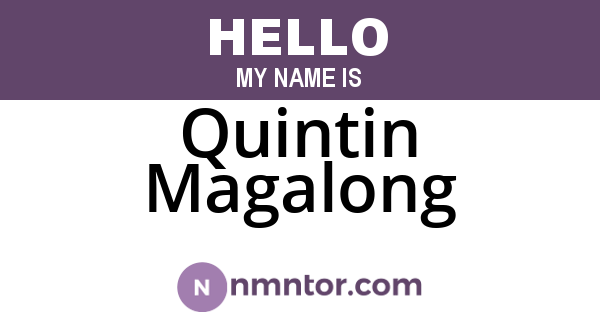 Quintin Magalong