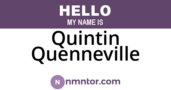 Quintin Quenneville