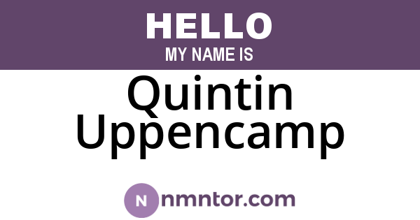 Quintin Uppencamp