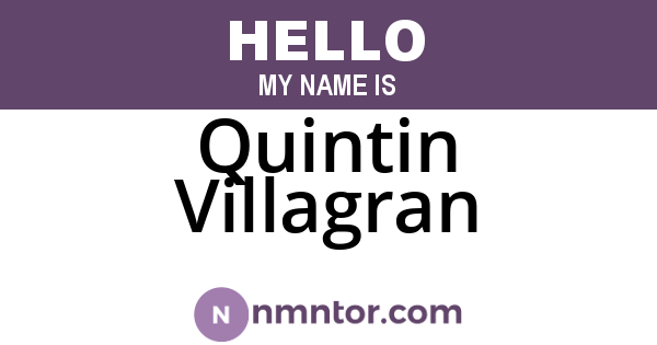 Quintin Villagran